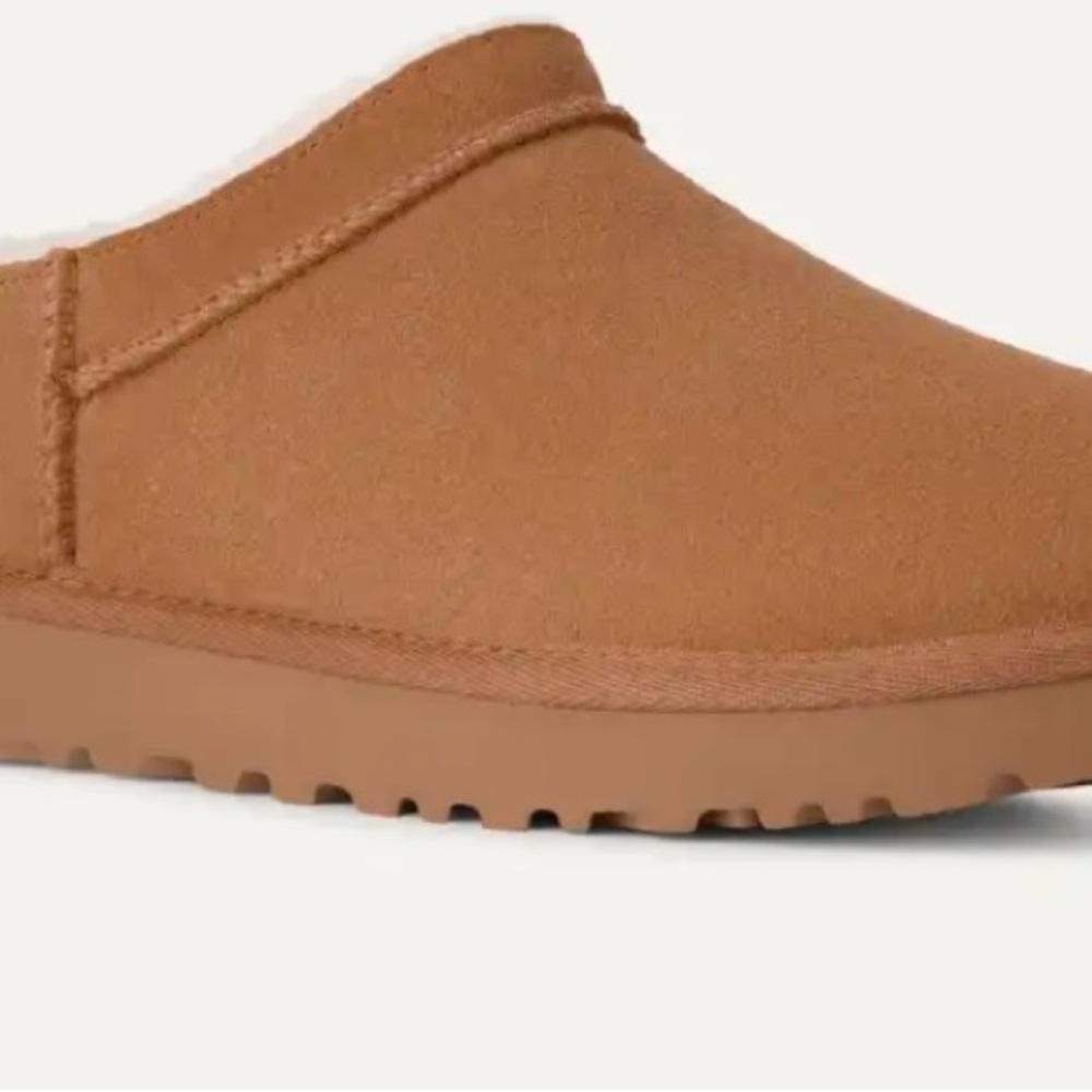 UGG Women’s Chestnusy Brown Slip-On Classic Micro Slipper Boot